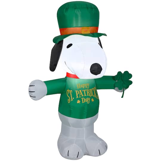 3.5ft. Airblown&#xAE; Inflatable St. Patrick&#x27;s Day Snoopy